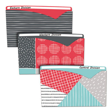 C-Line® Write-on Fashion Poly File Jackets, Straight Tab, Letter Size, Assorted Colors, 6-pack freeshipping - TVN Wholesale